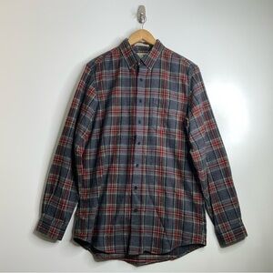 L.L. Bean Long Sleeved Slightly Fitted Plaid M-Tall Shirt.